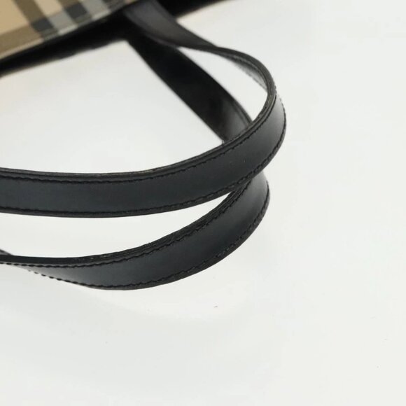 BURBERRY Nova Check Tote Bag PVC Beige Auth - Picture 6 of 15